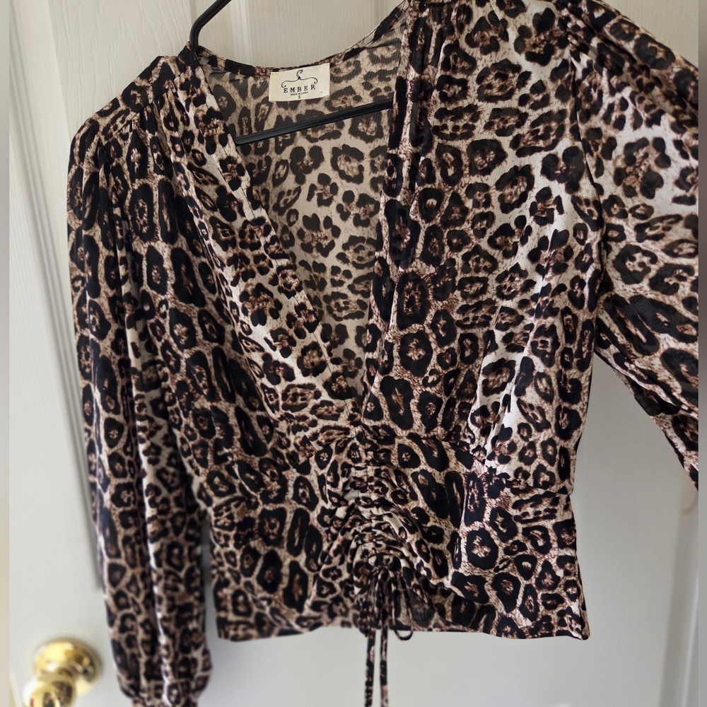 Leopard Print Blouse